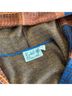 Field Flower Plaid Multi Color Orange Blue Brown Yellow Coat Size XS - photo 3