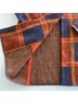 Field Flower Plaid Multi Color Orange Blue Brown Yellow Coat Size XS - photo 5