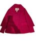 Tabitha Chevron-herringbone Pink Coat Size XS - photo 1