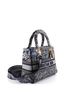 Christian Dior 100% Canvas Plain Blue Lady D-Lite Bag Embroidered Canvas Medium One size - photo 3