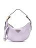 Prada 100% Leather Purple Arque Half Moon Hobo Leather Small One size - photo 1