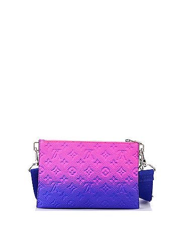 Louis Vuitton Trio Pouch Messenger Bag Limited Edition Illusion Monogram Taurillon Leather (view 2)