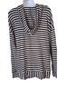 Jones New York Stripes Black White Pullover Hoodie Size XL - photo 2