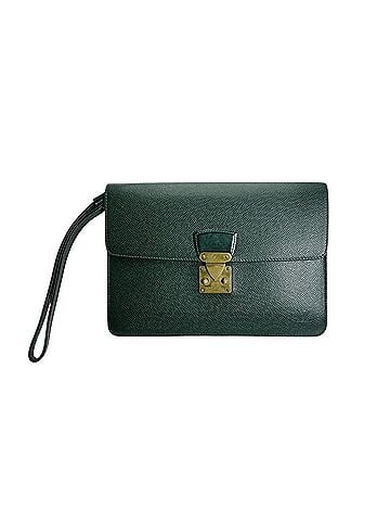 Louis Vuitton Louis Vuitton Taiga Episea Pochette Clado Clutch Bag, M30194, Green (view 1)