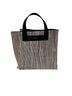 FURLA Stripes Black White Leather Tote One size - photo 1