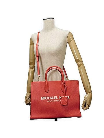 Michael Kors Michael Kors Mirella Medium Tote MK Shoulder Bag, Unused, Embossed Red, 35S2G7ZT7L, Women's Bag (view 2)