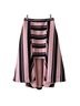 Halston Heritage 100% Polyester Stripes Pink Black Formal Skirt Size 2 - photo 1