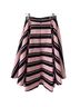 Halston Heritage 100% Polyester Stripes Pink Black Formal Skirt Size 2 - photo 2