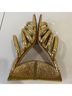 Donald J Pliner Snake Print Gold Heels Size 8 - photo 3