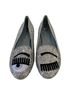 Chiara Ferragni Silver Black Flats Size EU 37 - photo 1