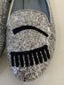 Chiara Ferragni Silver Black Flats Size EU 37 - photo 11