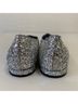 Chiara Ferragni Silver Black Flats Size EU 37 - photo 7