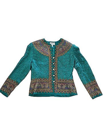 Adrianna Papell Silk Blazer (view 2)