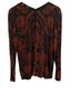 Johnny Was Black Red Long Sleeve Top Size L - photo 2
