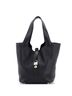 Hermès 100% Leather Black Picotin Lock Bag Clemence MM One size - photo 1