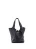 Hermès 100% Leather Black Picotin Lock Bag Clemence MM One size - photo 4