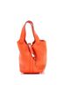 Hermès 100% Leather Orange Picotin Lock Bag Clemence PM One size - photo 1
