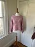J.O.A. Just One Answer 100% Polyester Print Pink Pullover Sweater Size S - photo 3