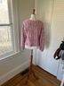 J.O.A. Just One Answer 100% Polyester Print Pink Pullover Sweater Size S - photo 5