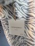 Cynthia Rowley Zebra Print White Gray Wool Cardigan Size M - photo 4