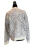 Cynthia Rowley Zebra Print White Gray Wool Cardigan Size M - photo 2