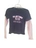 Moda International Blue Pink Long Sleeve Button-Down Shirt Size M - photo 1