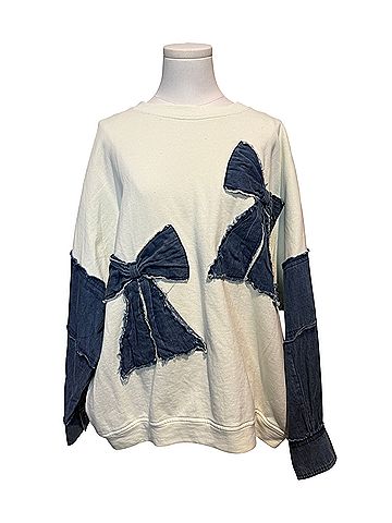 Blue Velvet Pullover Sweater (view 1)