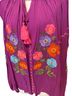 Easel Floral Purple Long Sleeve Blouse Size M - photo 3