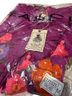 Easel Floral Purple Long Sleeve Blouse Size M - photo 4