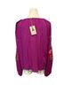Easel Floral Purple Long Sleeve Blouse Size M - photo 2