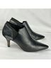 Donald J Pliner 100% Leather Solid Black Ankle Boots Size 8 1/2 - photo 6