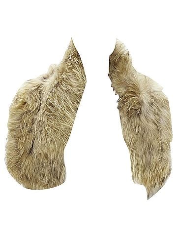 Charlotte Simone Charlotte Simone fur silk lined collar cuff scarf (view 1)