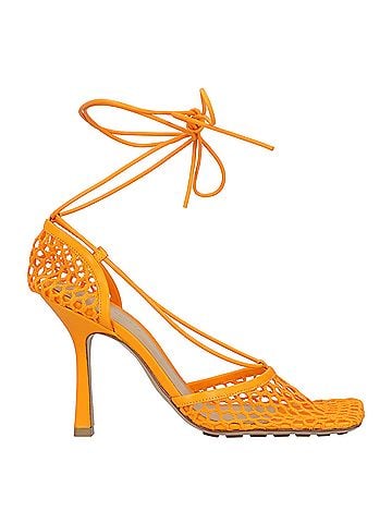 Bottega Veneta Bottega Veneta Stretch Lace-Up Sandal orange (view 1)
