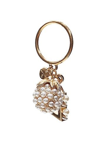 Fendi Fendi tone E alphabet pearl spike embellished berry charm ring (view 2)