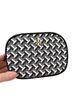 Tory Burch Chevron-herringbone Black White Gray Leather Coin Purse One size - photo 1