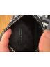 Tory Burch Chevron-herringbone Black White Gray Leather Coin Purse One size - photo 3