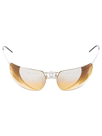 Chanel Chanel silver CC logo lens cyber fing sunglasses (view 1)