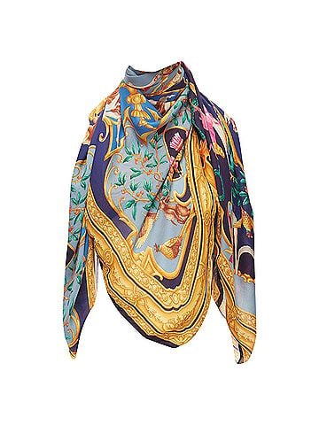 Gucci Gucci Tom Ford Diana Legend Barocco motif silk square scarf (view 1)