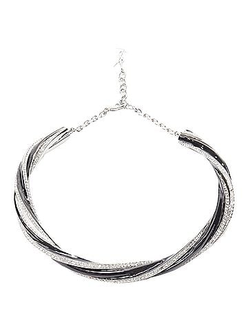 Saint Laurent Saint Laurent Hedi Slimane crystal YSL charm choker necklace (view 1)