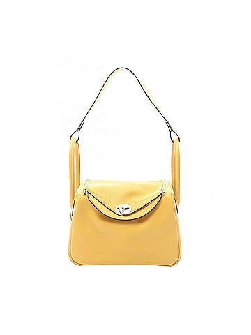 Hermès Hermes Hermès Lindy 26 Shoulder Bag, Leather, Evercolor, Women's, Yellow (view 1)
