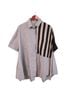 Alembika Stripes Black White Button-Down Shirt Size L - photo 1