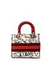 Christian Dior 100% Canvas Plain Red Lady D-Lite Bag Embroidered Canvas Medium One size - photo 4
