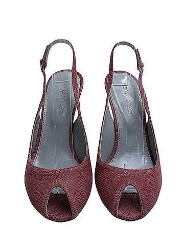 Sergio Rossi Sergio Rossi Peep-Toe Slingback Pumps in Pink Leather (view 2)