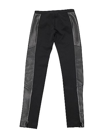 Burberry Burberry Leather Side Panel Pants in Black Acetate (view 2)