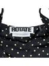 ROTATE 100% Viscose Polka Dots Black Multi Color Cocktail Dress Size 6 - photo 3