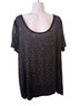 Calvin Klein Black Short Sleeve Blouse Size 1X - photo 1