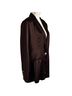 retrofête Solid Brown Blazer Size XL - photo 3