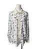 Pol 100% Polyester Floral Multi Color Cardigan Size M - photo 1