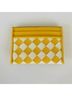 Michael Kors Checkered-gingham Yellow White Leather Wallet One size - photo 4