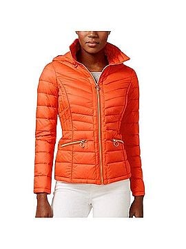 Michael Kors Hooded Quilted Down Fill  Jacket (view 1)